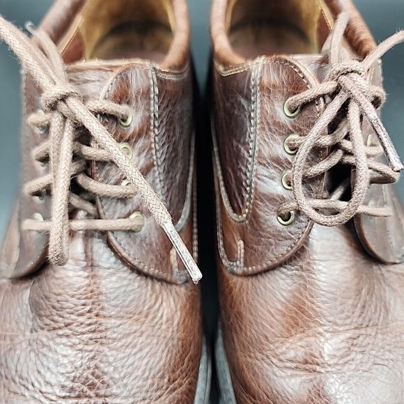 Neil M Wynne Leather Oxfords Dress Shoes Java Brown Men's 9 EEE Extra Wide - Picture 13 of 13